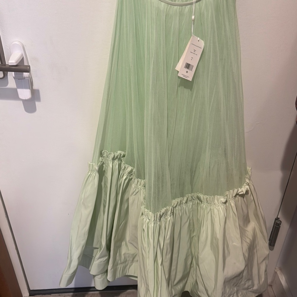 Light Green cotton Tulle petticoat  Skirt -ALSO HAVE IN BLACK AND WHITE